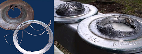 photos of SWGs with inner ring damage