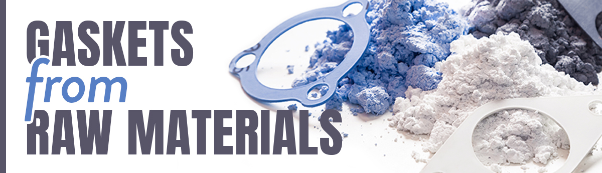Gaskets manufactured from engineered raw materials and sealing compounds.