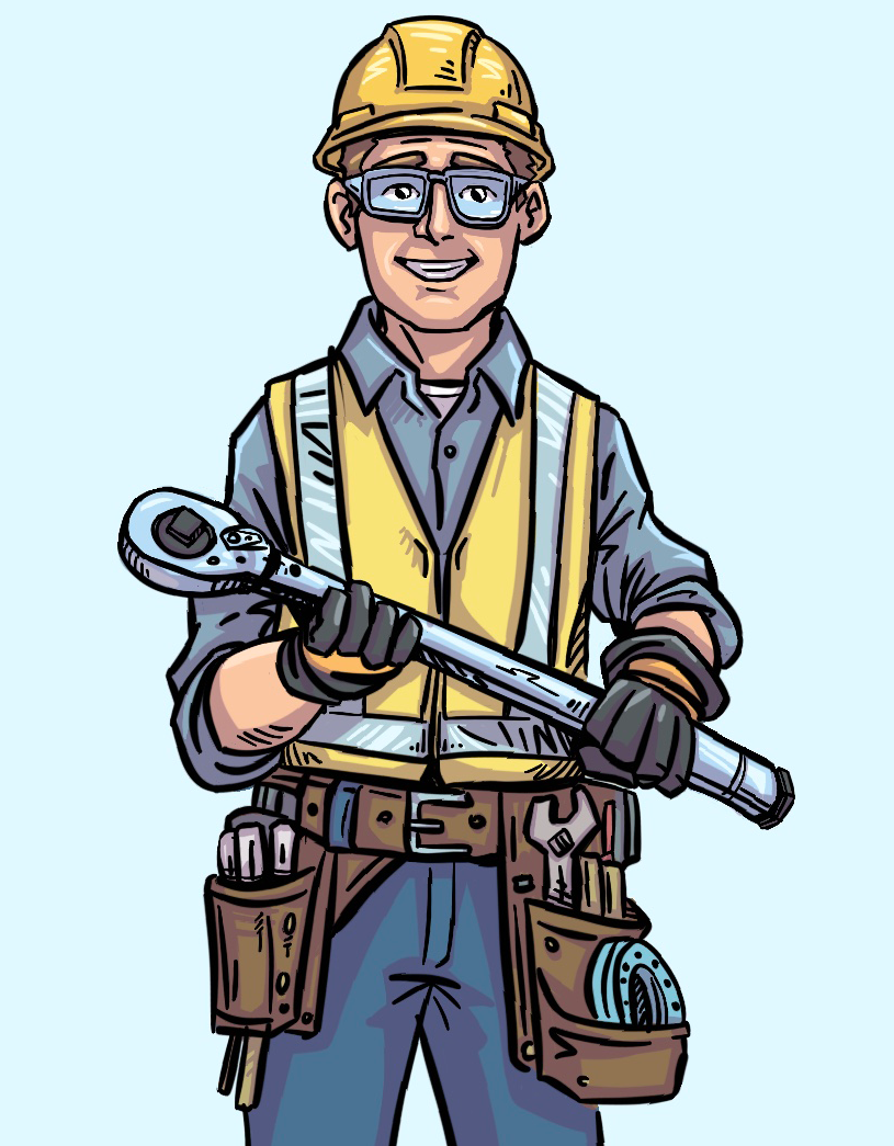 Guru holding a torque wrench
