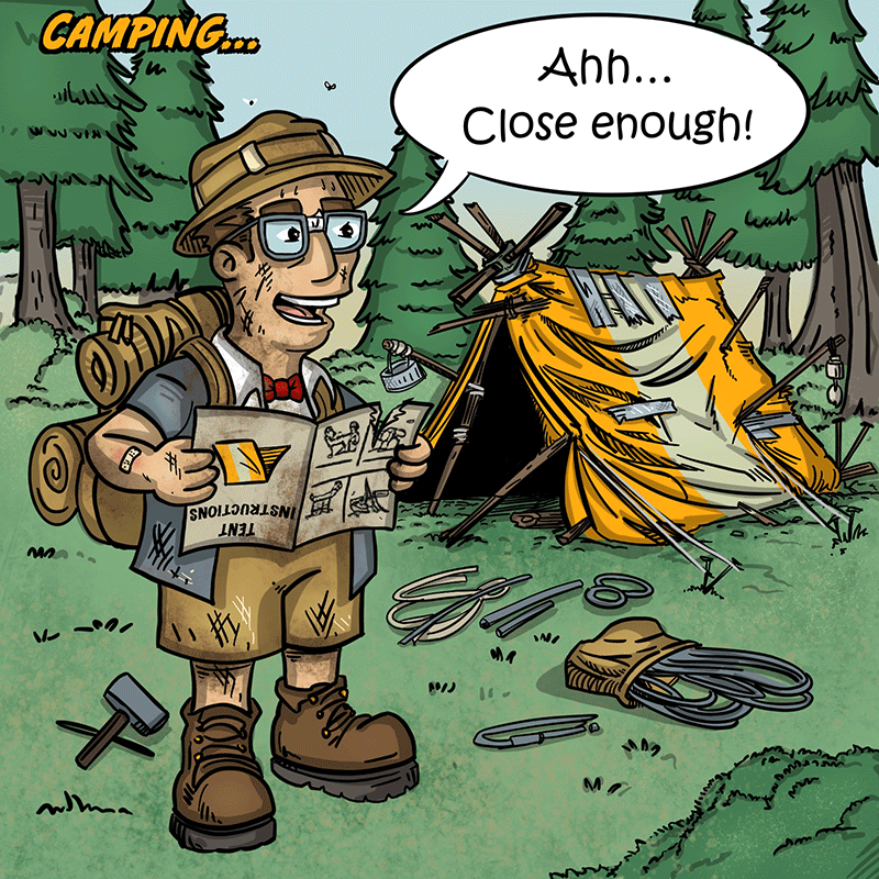 Gus the Gasket Guru comic illustration