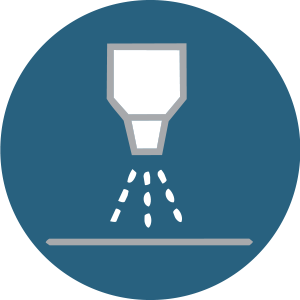 Water jet cutting icon